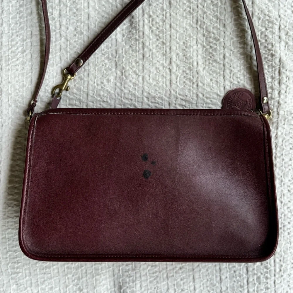 SOLD DONT BUY Vintage 70s 80s leather crossbody bag Kosta’s originals Small - Picture 4 of 16